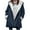 Navy, variant on ChaoHeng Womens Jackets Long Sleeve Loose Lace Up Long Looped Woolen Coat,Womens Warm Faux Coat Jacket Winter Button Solid Long Sleeve Outerwear(Navy,S)