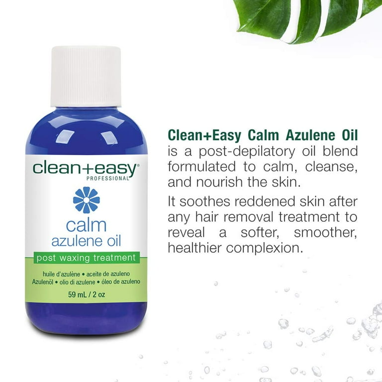 Clean and Easy Calm Azulene Shave Oil 2 oz Post Waxing Treatment