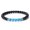 Agate, variant on Obsidian Tyger Eye Turquoise Beaded Stretch Bracelet Agate Healing T80