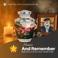 thumbnail image 5 of Yatskia Garden Tulip Sunset Urn for Ashes Adult Male, Memorial Keepsake Urns for Human Ashes Adult Female, Large Burial Urns for Human Ash, (Tasty 10 Inch and 3 Inch), 5 of 8