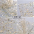 thumbnail image 3 of Dalrosia 10FT Gold Table Runner, Gold Gauze Sheer Chiffon Cheesecloth Runner Sequin Glitter Metallic Foil, Gold Party Table Decorations Centerpiece for Wedding Birthday Christmas Bridal Baby Shower, 3 of 7