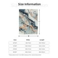 thumbnail image 2 of Marble Pattern Light Gold Lightweight Plush Fuzzy Cozy Soft Blankets 40"X30", 2 of 5