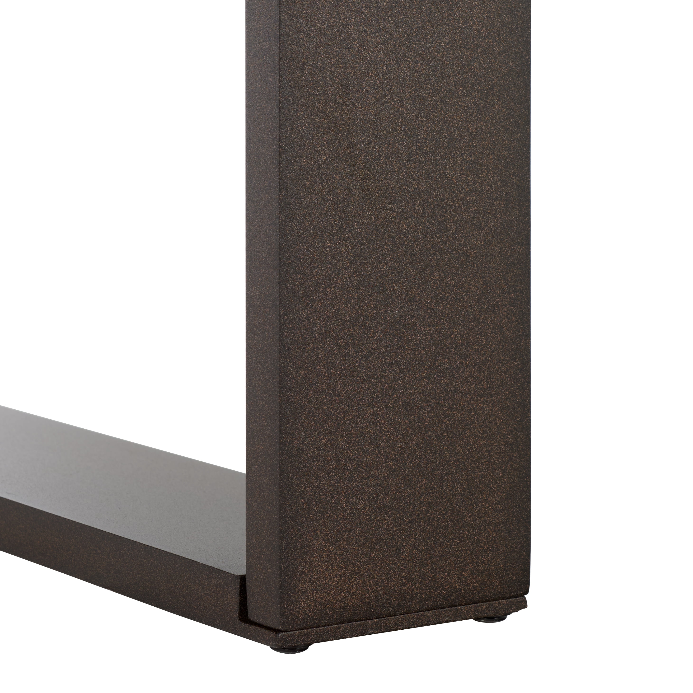 Safavieh Fash Modern Aluminum Sleg Leg Outdoor Dining Table, Brown