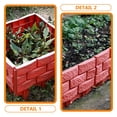 thumbnail image 2 of 4Pcs Plastic Fence Garden Decor Backyard Fence Ornament Fence for Decor, 2 of 8