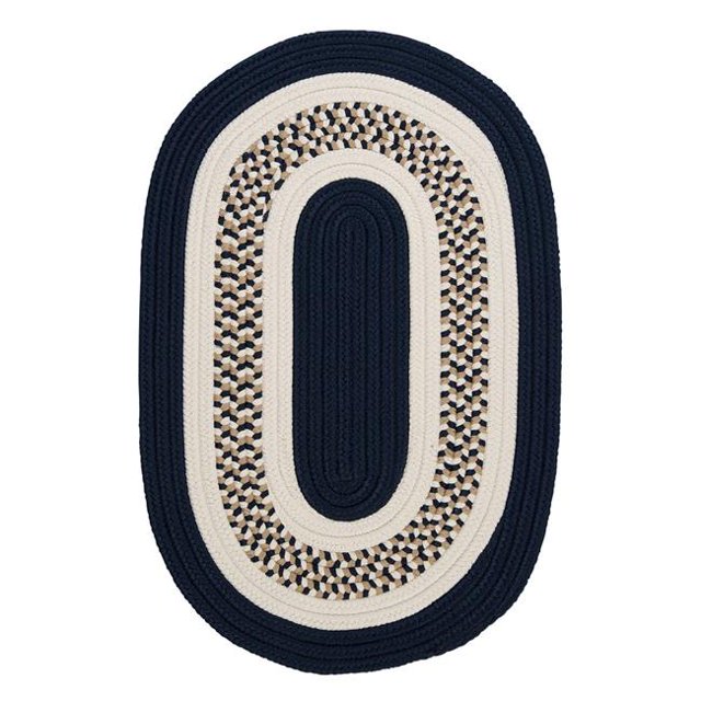 Colonial Mills FB52R096X120 8 x 10 ft. Flowers Bay Down Rug, Navy