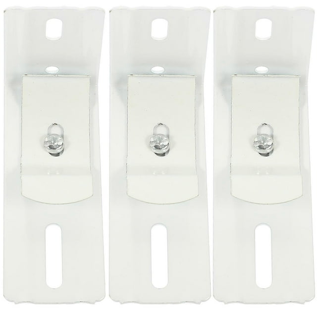 3 pares de soportes en L para persianas verticales, resistentes, para instalación interna de persianas verticales