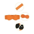 thumbnail image 2 of INSPIRE CHIC Interlock Buckle 8-shaped Faux Leather Elastic Belt Cinch Waistband for Lady Fit Waist Girth:25"/63.5cm-37"/94cm Orange, 2 of 7