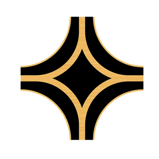 Wosthever Pegatinas para azulejos, película protectora, costura de belleza, autoadhesiva, calcomanía impermeable para suelo, cinta de sellado, fondo de Decoración del hogar Negro Palo diagonal Wosthever HA064305-04