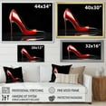 thumbnail image 4 of Designart "Stylish High Heels Sleek Silhouette II" Fashion Floater Framed Canvas Wall Art, 4 of 7