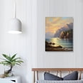 thumbnail image 3 of JRXY Modern Entrance Decoration Large Hand Painted Oil Painting--New Chinese Style Landscape Background Wall Corridor Aisle Vertical Landscape Painting Living Room Huge Thick Texture 16x20in 16x20 in, 3 of 4