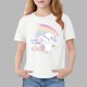 thumbnail image 1 of Blusas y camisas de manga corta con cuello redondo para niños Camiseta de verano de manga corta estampada para niñas Jersey elegante de cuello redondo para niñas Top de algodón para niños, 1 of 6