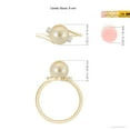 thumbnail image 5 of Angara Golden South Sea Cultured Pearl Bypass Engagement Ring in 14K Yellow Gold for Women | June Birthstone Jewelry for Her, 5 of 8