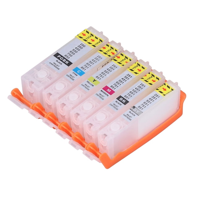 Kit de recarga de cartuchos de tinta universal de 6 colores para impresoras de inyección de tinta, compatible con PIXMA MG6350