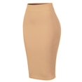 thumbnail image 3 of MixMatchy Women's Casual Classic Bodycon Pencil Skirt, 3 of 5