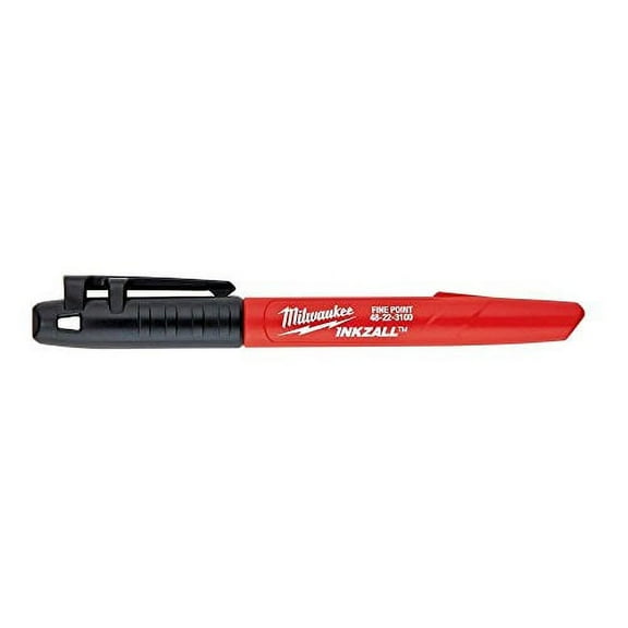 Milwaukee 48-22-3100 Inkzall Jobsite Fine Point Black Permanent Marker 12
