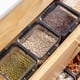 thumbnail image 3 of Cateissary Contenedor de almacenamiento de cereales multiusos, caja hermética para alimentos frescos, ahorra espacio, tarro cuadrado transparente 460ml, 3 of 6