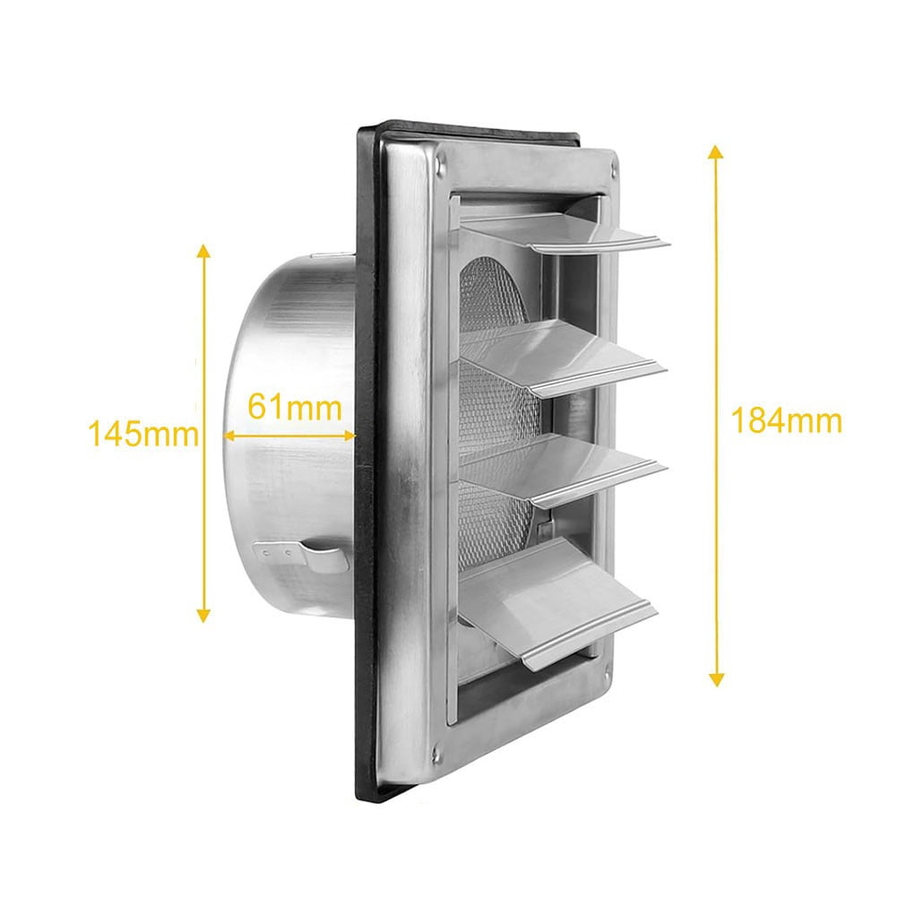 Rainproof 304 Stainless Steel Ventilation Grille For Indoor And Outdoor Use