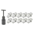thumbnail image 3 of Candle Bulb Socket, 10PCS Copper Core Widely Applicable E14 Lamp Holder  For Home Black,White, 3 of 8