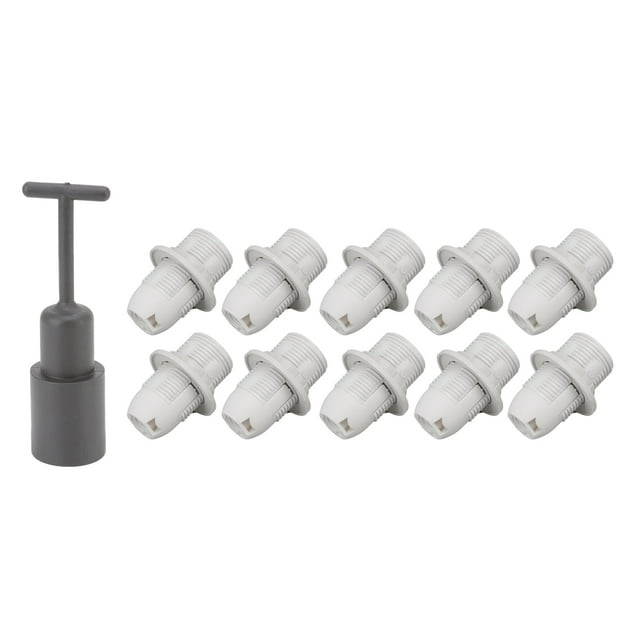 Lamp Holder, E14 Safe To Use Candle Bulb Socket High Temperature Resistant With Sleeve For Dining Room Black,White