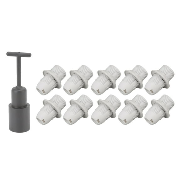 Candle Bulb Socket, Lamp Holder Copper Core Safe To Use E14 High Electricity Rate For Dining Room Black,White