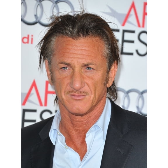 Sean Penn At Arrivals For The Secret Life Of Walter Mitty Premiere At Afi Fest 2013 Presented By Audi Print