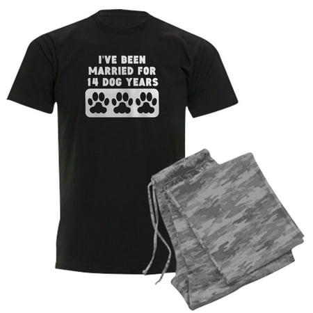 CafePress – 2Nd Anniversary Dog Years Pajamas – Men s Dark Loose Fit Cotton Pajama Set