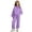 Purple, variant on UQJfacai Girls 2 Piece Outfits Tracksuit Half Zip Pullopver Drop Shoulder Sweatshirt and Sweatpants Joggers Set with Pockets 8-13 Years