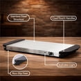 thumbnail image 3 of OVENTE Electric Warming Tray with Adjustable Temperature Control, Compact Food Warmer & Server for Buffets, Parties, Events, and Dinners, Cool-Touch Handles, Stainless Steel, Silver FW170S, 3 of 7