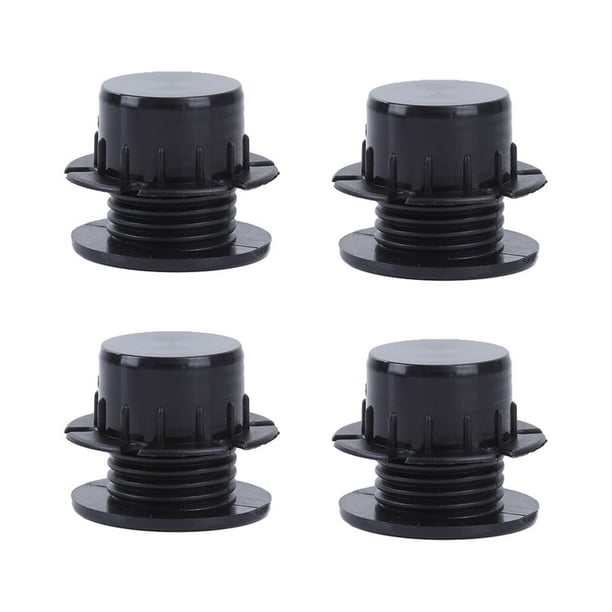 Qarigey 4 unids/set remaches de repuesto de tornillo de plástico para bolsa de playa resistente y duradero fácil de instalar Bolsas de mensajero y de hombro negro