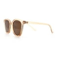 thumbnail image 6 of Womens Minimal Horn Rim Classy Boyfriend Normcore Plastic Sunglasses Peach - Brown, 6 of 7