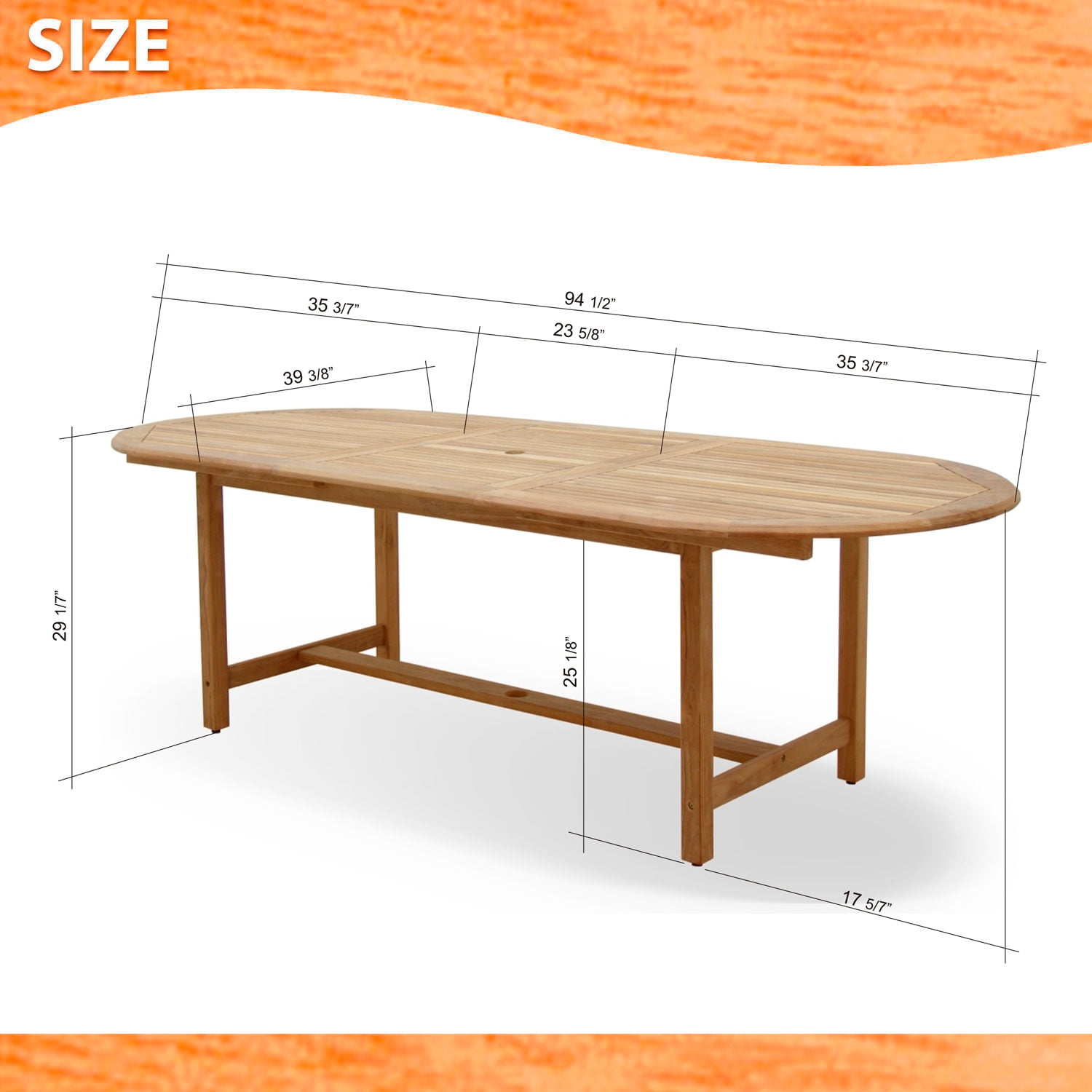 Siloam 9 Pieces Certified Teak Oval Outdoor Dining Set