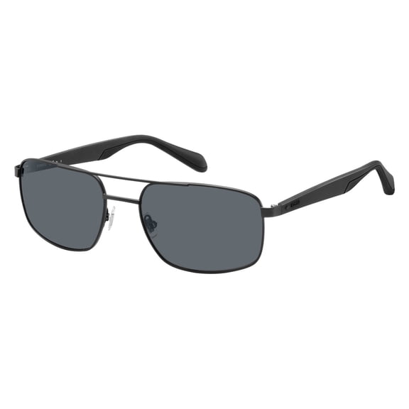 Fossil 2088/S Full Rim Rectangular Matte Black Sunglasses