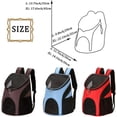 thumbnail image 2 of RedMochila transportadora para mascotas, mochila para perros fácil de instalar, bolsa pequeña ajustable para senderismo, para cachorros, conejillos de indias, conejos y gatos, colo, 2 of 5