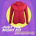 thumbnail image 4 of ACTIVE UNIFORMS Women's Ultra Soft Stretch Zip Up Scrub Jacket (Red, Medium), 4 of 6