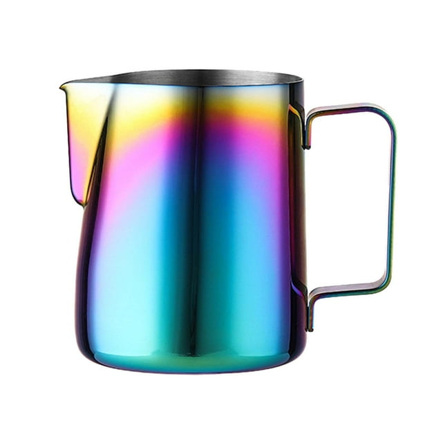 Jarra para espumar leche, para Espresso, jarra de acero inoxidable para leche, café, , jarra artística, herramientas de 350ML Sunnimix Jarra para espumar leche