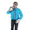 thumbnail image 2 of Pixel-8 Costume Neck Tie Adult: Blue & Black One Size, 2 of 2