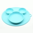 thumbnail image 2 of Plato de silicona para niños con ventosa Platos de alimentación Vajilla, 2 of 5