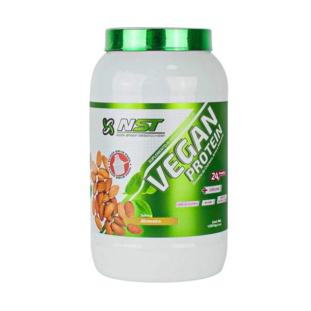 NST, Proteína Vegana, Sabor Almendra, a Base de Chícharo, Arroz y Amaranto NST Proteina