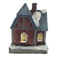 thumbnail image 5 of Battery Operated LED Illuminated Village Christmas House with Snow Figurine, 5 of 7