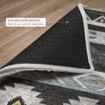 thumbnail image 6 of Addison Rugs Dream Shag Premium Machine Washable Transitional Aztec Midnight Runner Rug, 2'3" x 7'6", 6 of 8