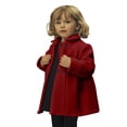 thumbnail image 3 of Mercatoo Kids Baby Girls Coat Jacket Warm Jacket Winter Simple 𝐁reasted Trench Coat Outwear Wool Blend Coat for 1T to 6T, 3 of 6