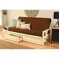 thumbnail image 3 of Kodiak Furniture Monterey Antique White Storage Sofa with Suede Blue Mattress, 3 of 5