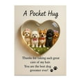 thumbnail image 1 of Hearth & Gear Heartwarming Desktop Ornament A Thoughtful For Groomers Featuring A Pocket Hug Design To Gratitude And Appreciation Pan Ornament Complete Ornament Set Stepmom Ornament Teacher Ornament, 1 of 6