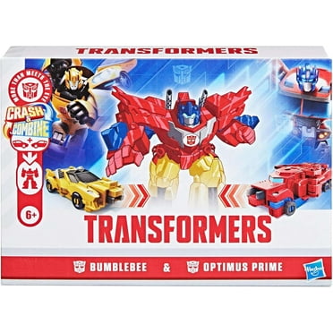 Transformers Crash & Combine Heroes Bumblebee & Optimus Prime Action Figure 2-Pack