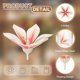 thumbnail image 3 of Uxcell 12 Pcs Flores Flotantes para Centros de Mesa, Cabezas de Flores Faux Magnolia Magenta para Velas Flotantes, Relleno de Jarrones, Manualidades DIY, Decoración de Mesa para Fiestas y Bodas, 3 of 7