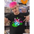 thumbnail image 2 of Colorful Corgi Dogs W Bowtie T-Shirt Men -Image by Shutterstock, Male 5X-Large, 2 of 4