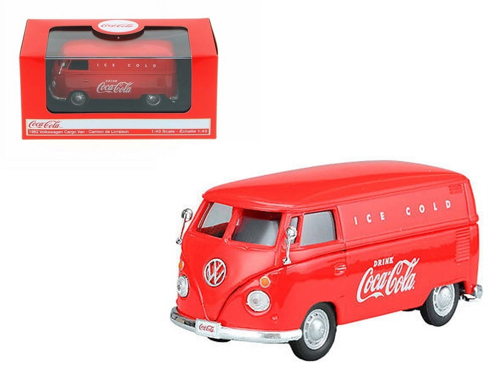 Coca-Cola 1/43 Scale 1962 VW Samba Diecast Bus With Trailer