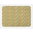 thumbnail image 1 of Acorn Bath Mat, Colorful Autumn Season Maple Leaf Fir Branch and Acorn Forest Elements Cartoon Nature, Plush Bathroom Decor Mat with Non Slip Backing, 29.5" X 17.5", Multicolor, by Ambesonne, 1 of 2