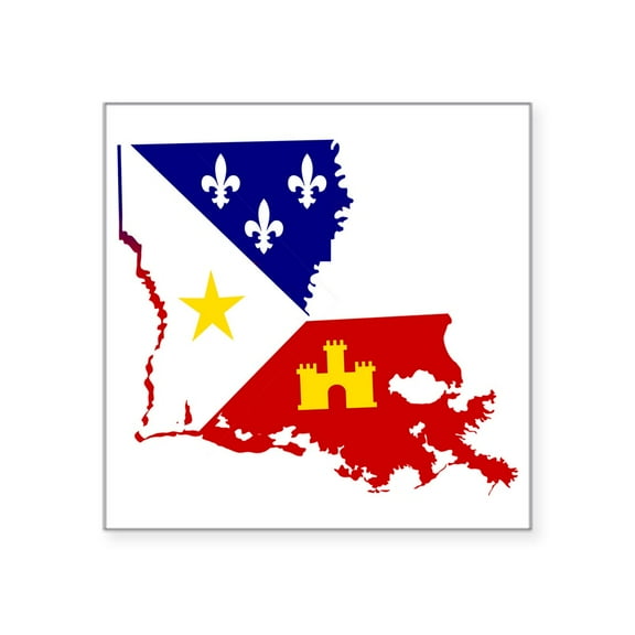 CafePress - Acadiana State Of Louisiana Sticker - Square Sticker 3" x 3"