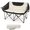 OFF WHITE, variant on 2-Person Oversized Camping Chair,Heavy-Duty Stuffing Outdoor Chair with Cup Holders, Armrests and Carry Bag Portable, Collapsible Design for Beach, Picnics, Backyard BBQ and Camping